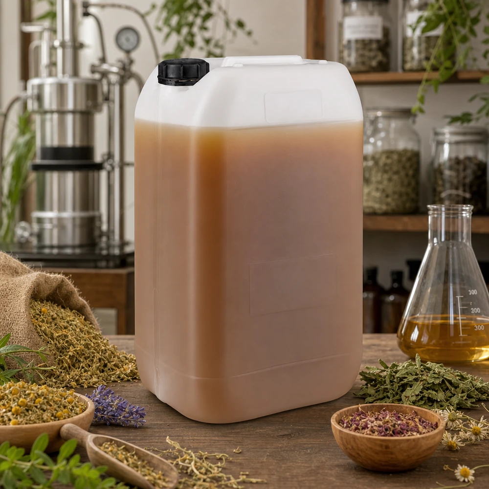 Weithals Kanister 15 Liter für Naturprodukte Öle und Essenzen mit schwarzem Schraubdeckel