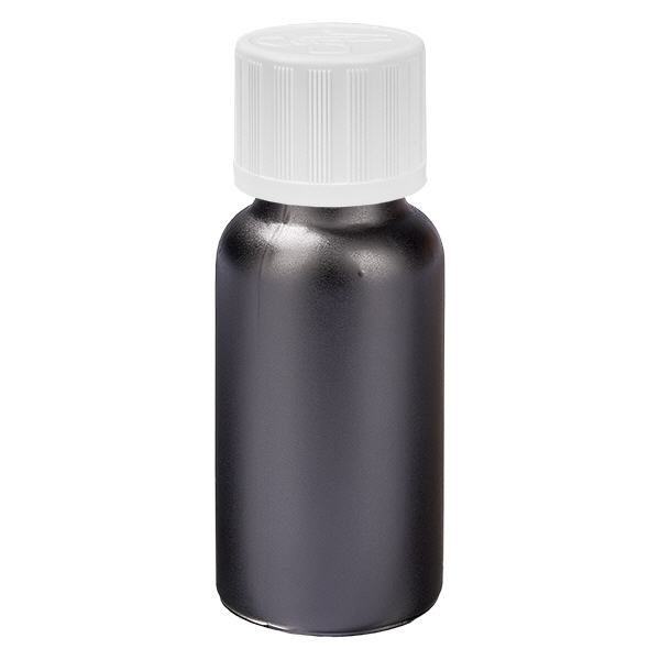 20ml Flasche 11mm Schraubverschluss weiß Standard Kindersicherung BlackLine UT18/20