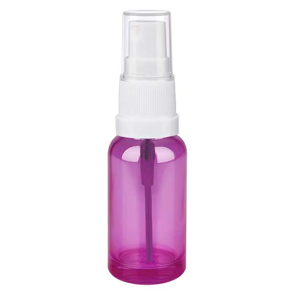 20ml Sprayflasche weiss/transparent Standard PurpleLine UT18/20