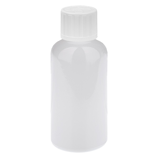 50ml Tropfflasche 1.2mm weiß Standardverschluss Kindersicherung WhiteLine UT18/50