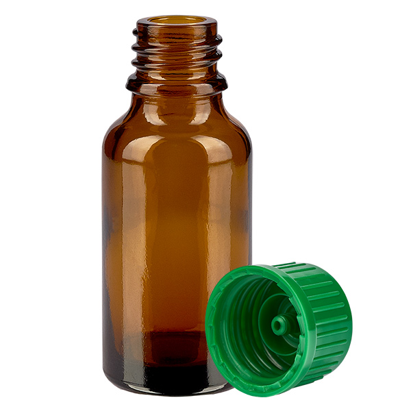 20ml Flasche 11mm Schraubverschluss grün Standard BrownLine UT18/20