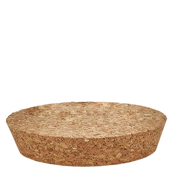 Sughero per apertura 94 mm WECK RR100 (ø90/104, H=20 mm) WECK tappo in sughero RR100 per vaso da conserva rotondo in sughero naturale con apertura di 94 mm e diametro di 90-104 mm e altezza di 20 mm