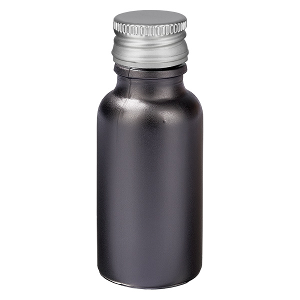 20ml Flasche 11mm Schraubverschluss Alu-Silber Standard BlackL. UT18/20
