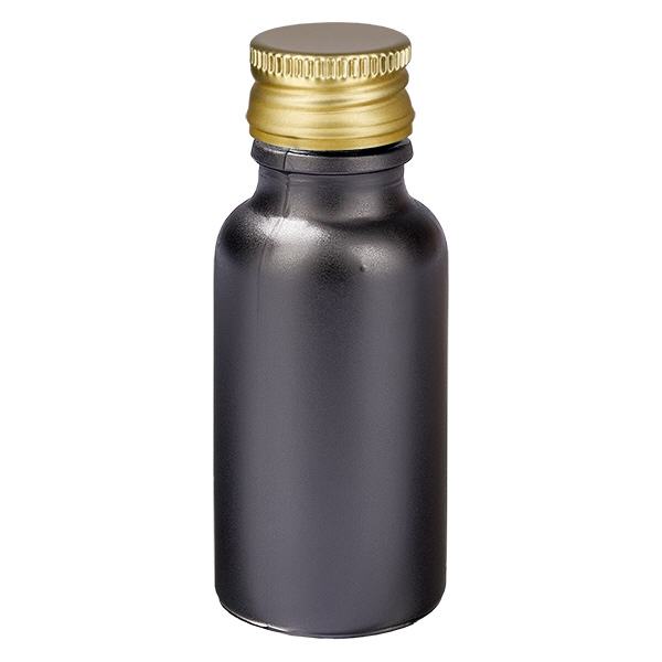 20ml Flasche 11mm Schraubverschluss Alu-Gold Standard BlackL. UT18/20