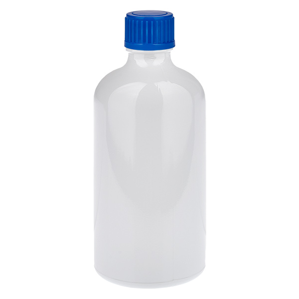 Flacone da 100 ml Tappo a vite blu standard WhiteLine UT18/100 Flacone da 100 ml Tappo a vite blu standard WhiteLine UT18/100