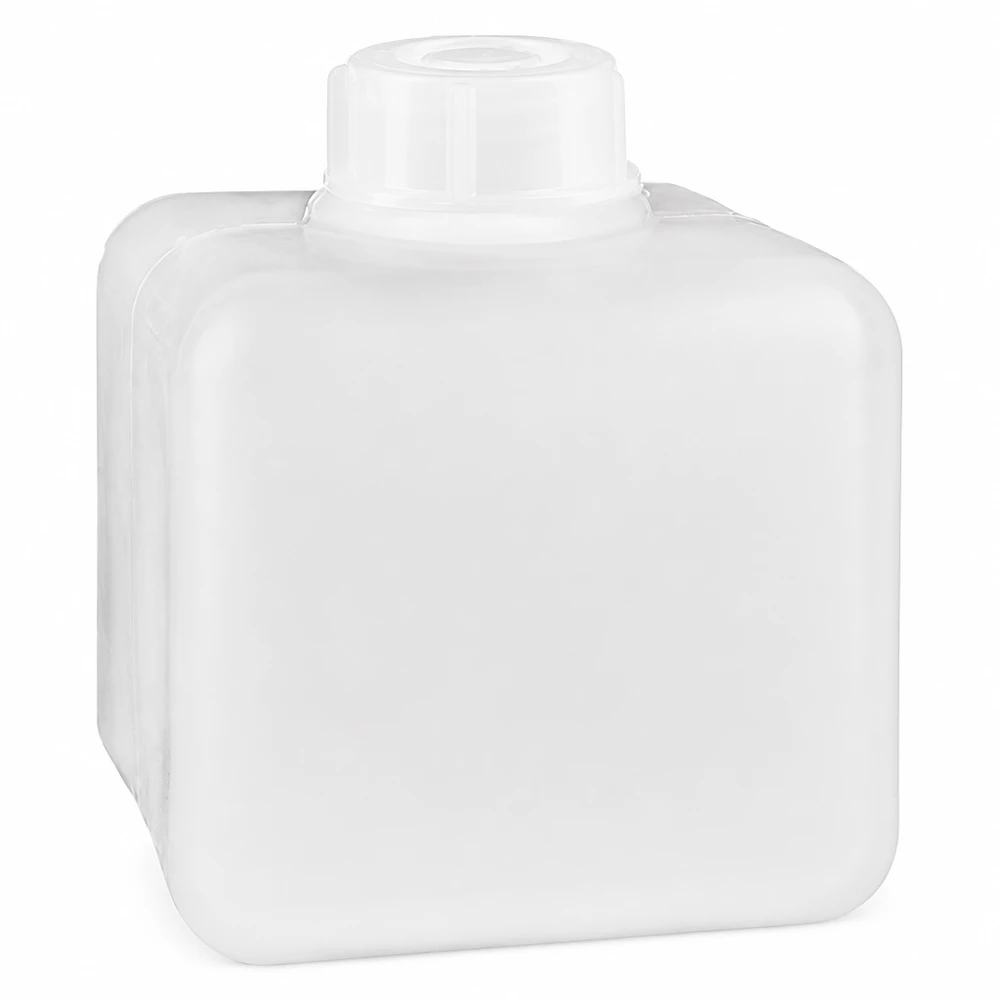 Flacon à produits chimiques 500 ml à col étroit, PEHD couleur naturelle, avec bouchon GL 32 Flacon de laboratoire en PE-HD de 500 ml, à col étroit, couleur naturelle, pour un stockage sûr des produits chimiques