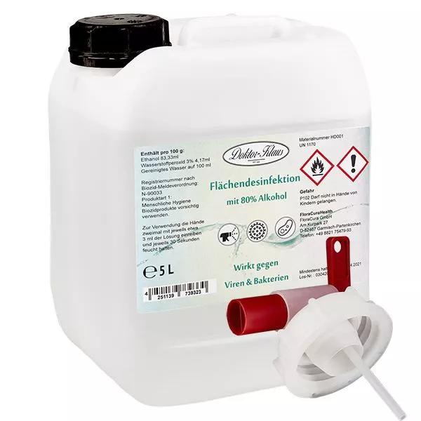 Recharge de désinfectant pour surfaces 5L Doktor-Klaus