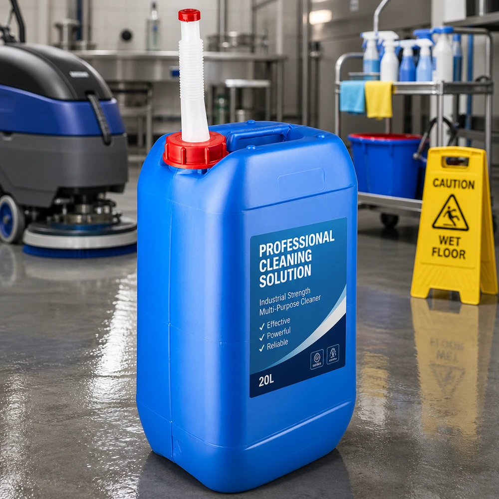 Kanister 15 Liter blau mit Auslaufrohr Flex Stapelbarer Flüssigkeitskanister 15 Liter blau mit langem flexiblem Auslaufstutzen aus PE