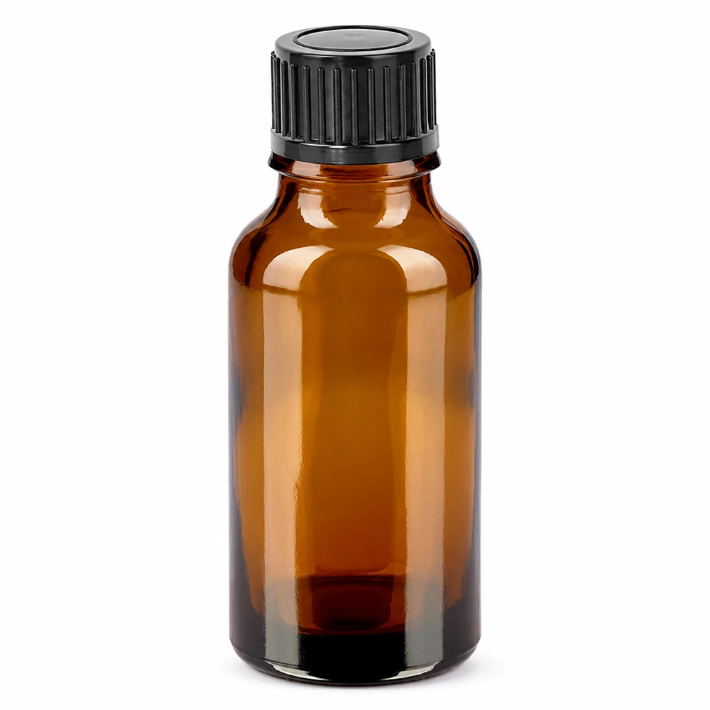20ml Flasche 11mm Schraubverschluss schwarz Standard BrownLine UT18/20 20ml BrownLine Flasche mit 11mm Standardgewinde ideal für DIY Kosmetik und Öle