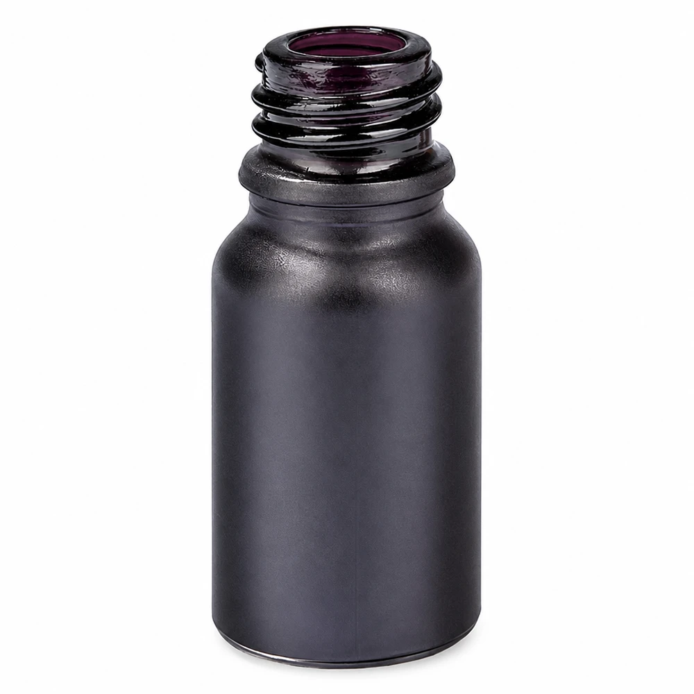 Flacone di vetro compatto da 10 ml BlackLine UT18/10 per la conservazione sicura dei principi attivi