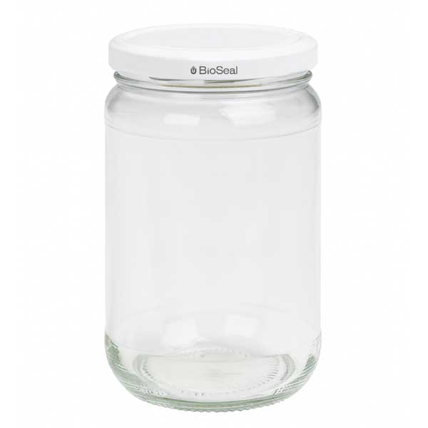 305ml Rundglas + BioSeal Deckel weiß UNiTWIST