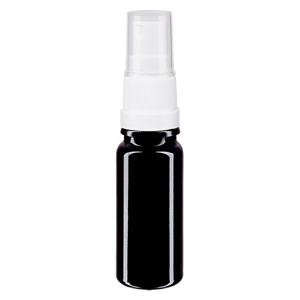 Flacone da farmacia viola 10ml con attacco spray bianco Flacone da farmacia viola 10ml con attacco spray bianco