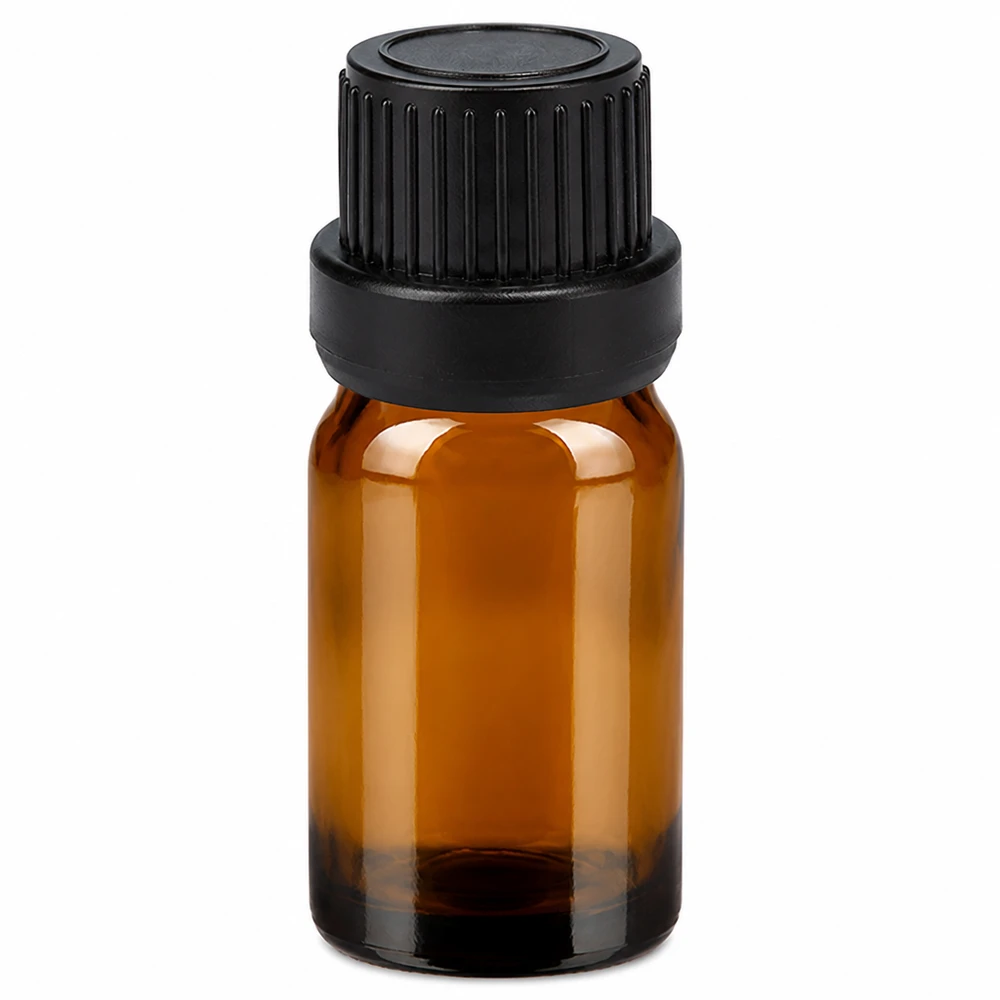 5ml Tropfflasche 2mm schwarz Originalitätsverschluss BrownLine UT18/5 Hochwertige 5ml Glasflasche mit Tropfer ideal für DIY Kosmetik und Öle