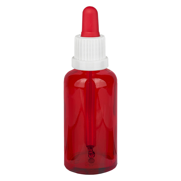 50ml Pipettenflasche weiß/rot Originalitätsverschluss RedLine UT18/50