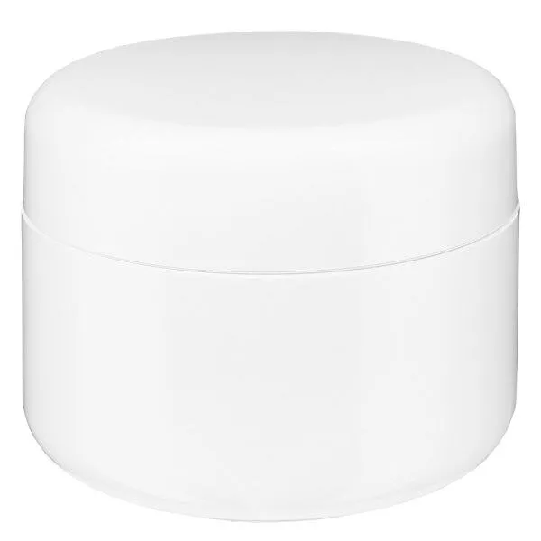 Cremedose Softline weiß 50ml mit Schraubverschluss