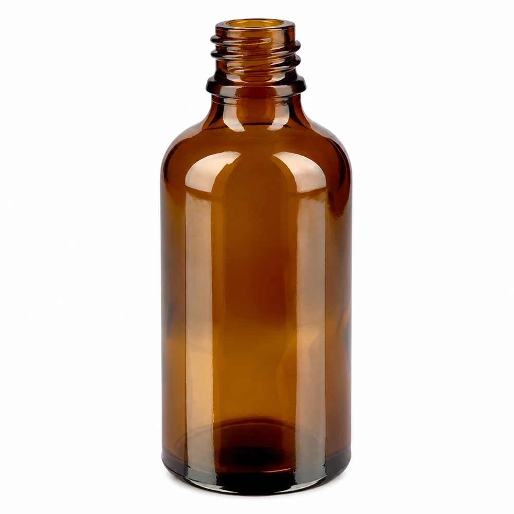 Flacone farmaceutico marrone da 50 ml ApoGlas Bottiglia da farmacia in vetro marrone da 50 ml con filo per oli essenziali e medicinali