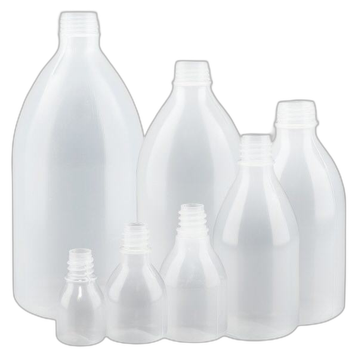 Bouteilles de laboratoire à col étroit sans bouchon