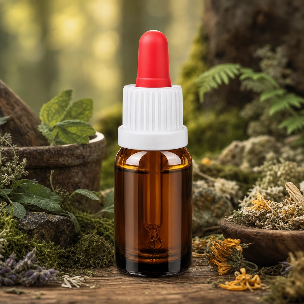Flacone per pipette da 10 ml bianco/rosso OV BrownLine UT18/10 Flacone per pipetta da 10 ml BrownLine con tappo a vite bianco e contagocce rosso per un'applicazione precisa