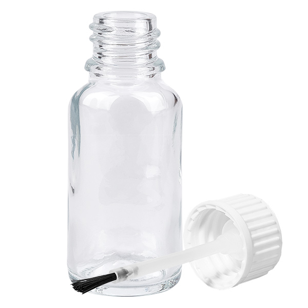 20ml Pinselflasche weiß Standardverschluss ClearLine UT18/20