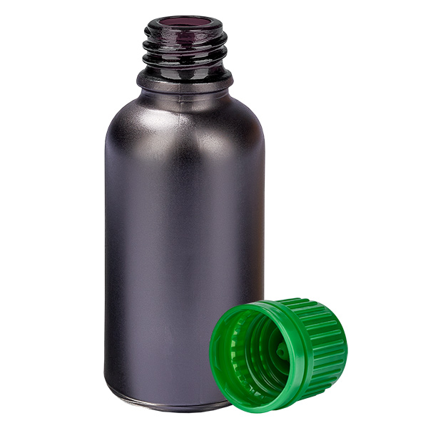 30ml Flasche 11mm Schraubverschluss grün Originalitätsverschluss BlackLine UT18/30