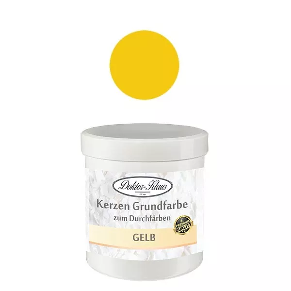 Doctor-Klaus peinture de base pour bougies jaune, 7gr, en boîte