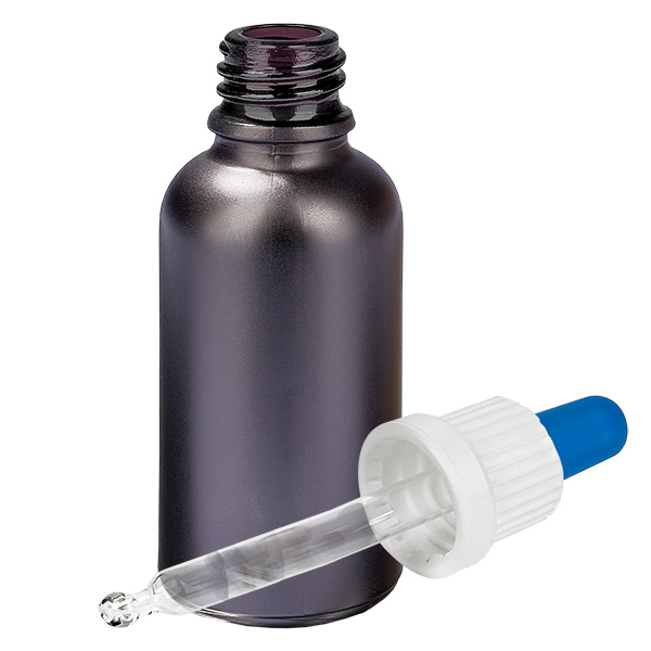Bottiglia per pipette da 30ml bianco/blu OV BlackLine UT18/30 Bottiglia per pipette da 30ml bianco/blu OV BlackLine UT18/30