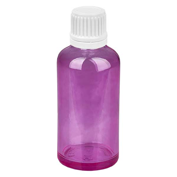 50ml Tropfflasche 0.7mm weiss Originalität Schraubverschlusserschluss  PurpleLine UT18/50