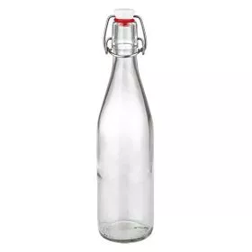 500ml Glasflasche und Bügelverschluss PVC UNiTWIST 500ml Glasflasche mit Bügelverschluss PVC transparent leer Getränkeflasche zum Befüllen