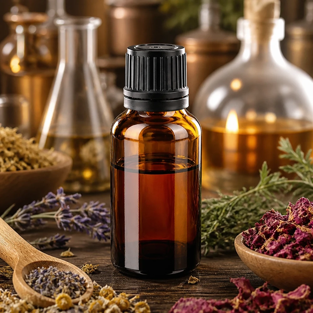 20ml Flasche 11mm Schraubverschluss schwarz Originalitätsverschluss BrownLine UT18/20 20ml BrownLine Flasche mit SV-Verschluss für DIY-Kosmetik und selbstgemachte Heilmittel