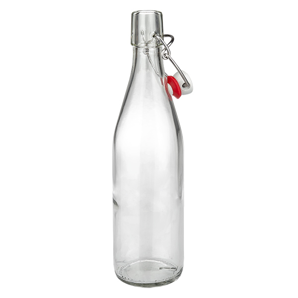 500ml Glasflasche und Bügelverschluss Porzellan UNiTWIST