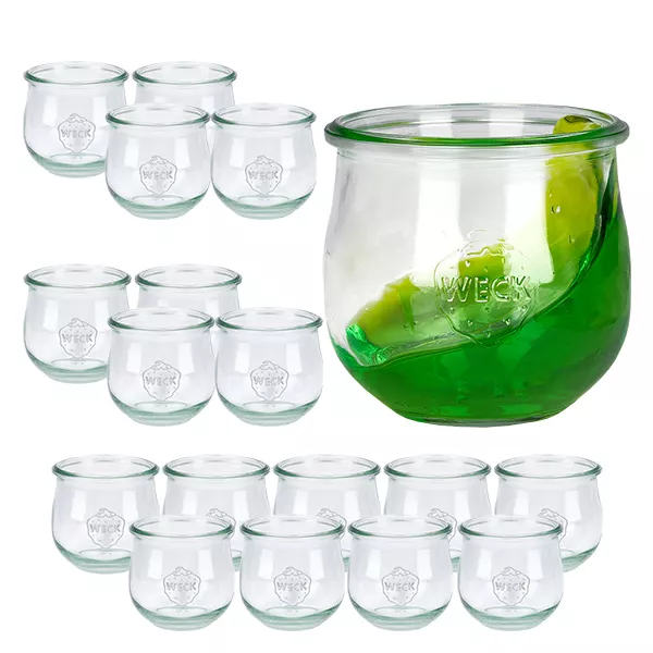 18er Set Weck Gläser 370ml Tulpenglas