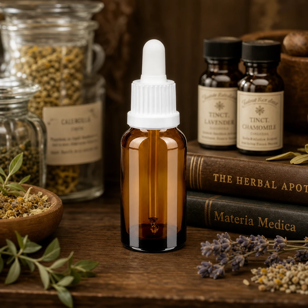 Flacone con pipetta da 20 ml di qualità farmaceutica - ideale per tinture ed essenze