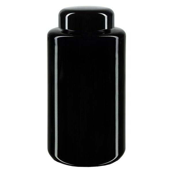 Vasetto in vetro viola a bocca larga 300ml, con coperchio nero Vasetto in vetro viola a bocca larga 300ml, con coperchio nero