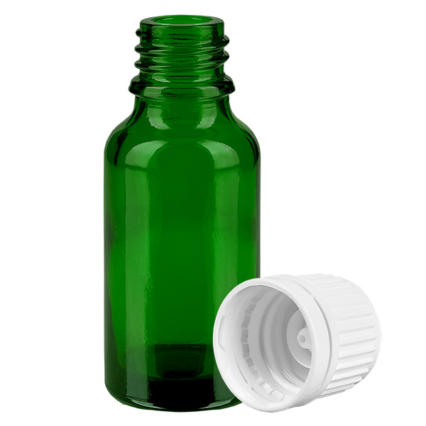 20ml Flasche 11mm Schraubverschluss weiß Originalitätsverschluss GreenLine UT18/20