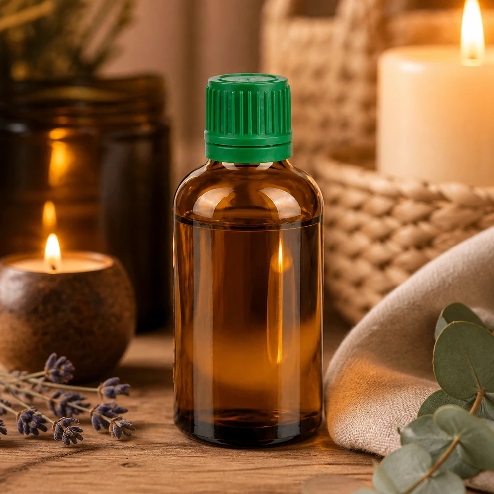 Flacon 50ml 11mm SV vert OV BrownLine UT18/50 Bouteille en verre brun de 50 ml pratique, idéale pour les voyages et les applications mobiles en déplacement