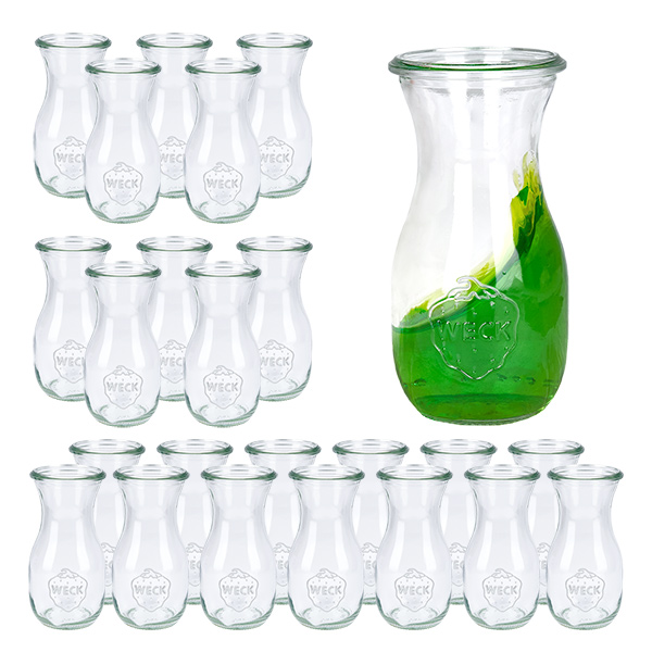 Set di 24 vasetti Weck da 290 ml per succhi di frutta Set di 24 vasetti Weck da 290 ml per succhi di frutta