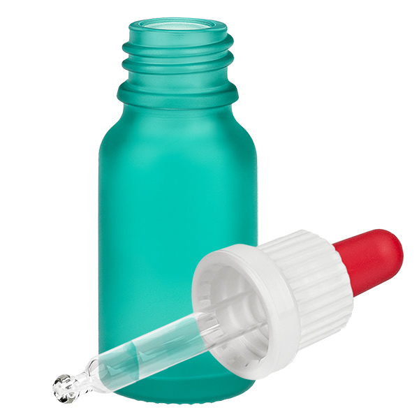 10ml Pipettenflasche weiß/rot Originalitätsverschluss GreenL. UT18/10