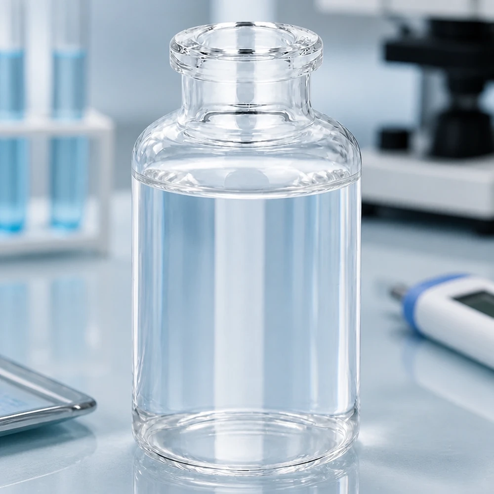 Injektionsflasche Klarglas 20ml Kleine Klarglas-Injektionsflasche 20ml für sterile Arzneimittelabfüllung im Labor