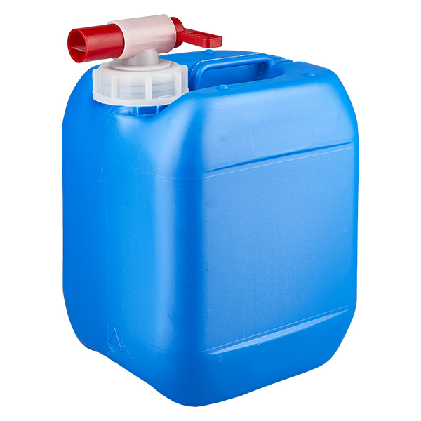 Tanica 5 litri blu con rubinetto di scarico Tanica 5 litri blu con rubinetto di scarico