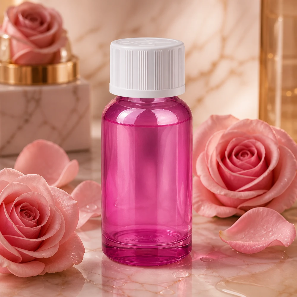 20ml Tropfflasche 1.2mm weiß Standard Kindersicher PurpleLine.UT18/20 Kleine violette Tropfflasche 20ml mit UN-Gewinde UT18/20 für professionelle Anwendungen