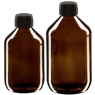 Braunglas Euro-Medizinflaschen