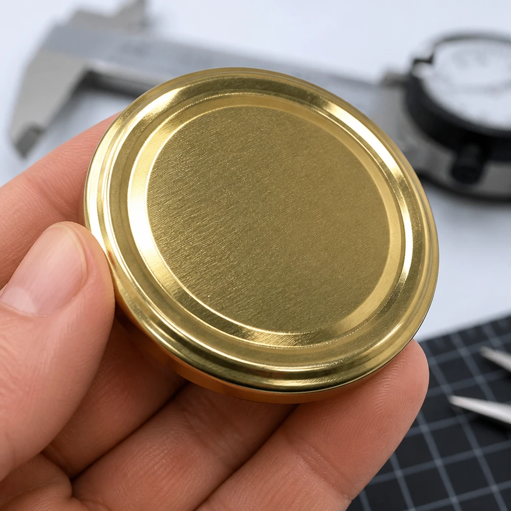 UNiTWIST TO58 gold, BioSeal, BPA-NI, unitemp UNiTWIST TO58 Unterseite goldener Twist-Off-Deckel 58mm Durchmesser BioSeal unitemp Qualitätskontrolle