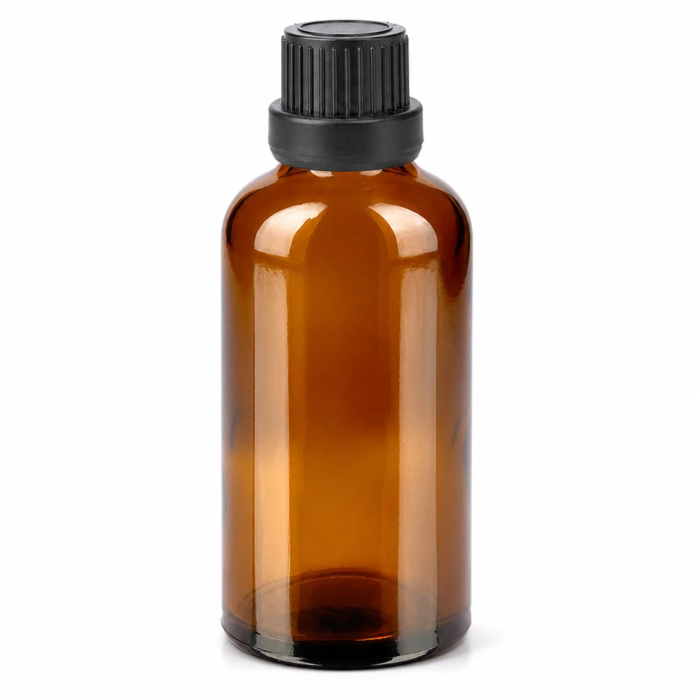 50ml Flasche 11mm Schraubverschluss schwarz OriginalitätsverschlussII BrownLine UT18/50 Kompakte Braunglasflasche 50ml ideal für Tinkturen Seren und konzentrierte Wirkstoffe