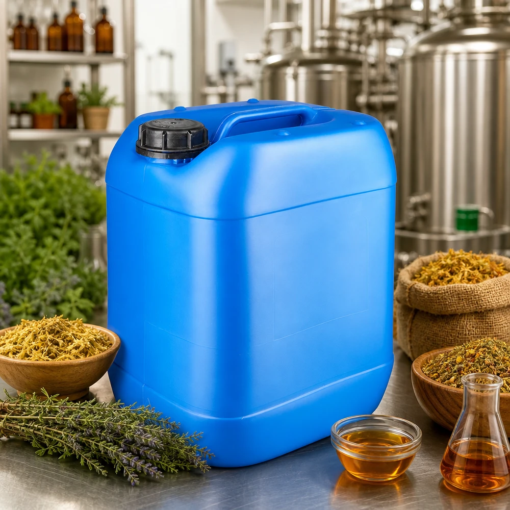 Kanister 20 Liter blau mit Schraubverschluss Originalitätsverschluss Großer blauer Vorratsbehälter 20L mit Schraubverschluss für Kräuter und Flüssigkeiten