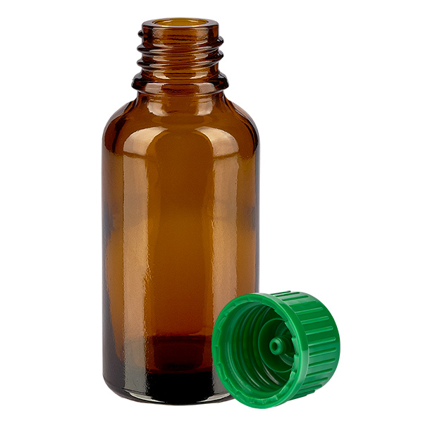 30ml Flasche 11mm Schraubverschluss grün Standard BrownLine UT18/30