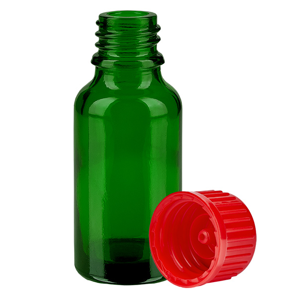 20ml Flasche 11mm Schraubverschluss rot Standard GreenLine UT18/20