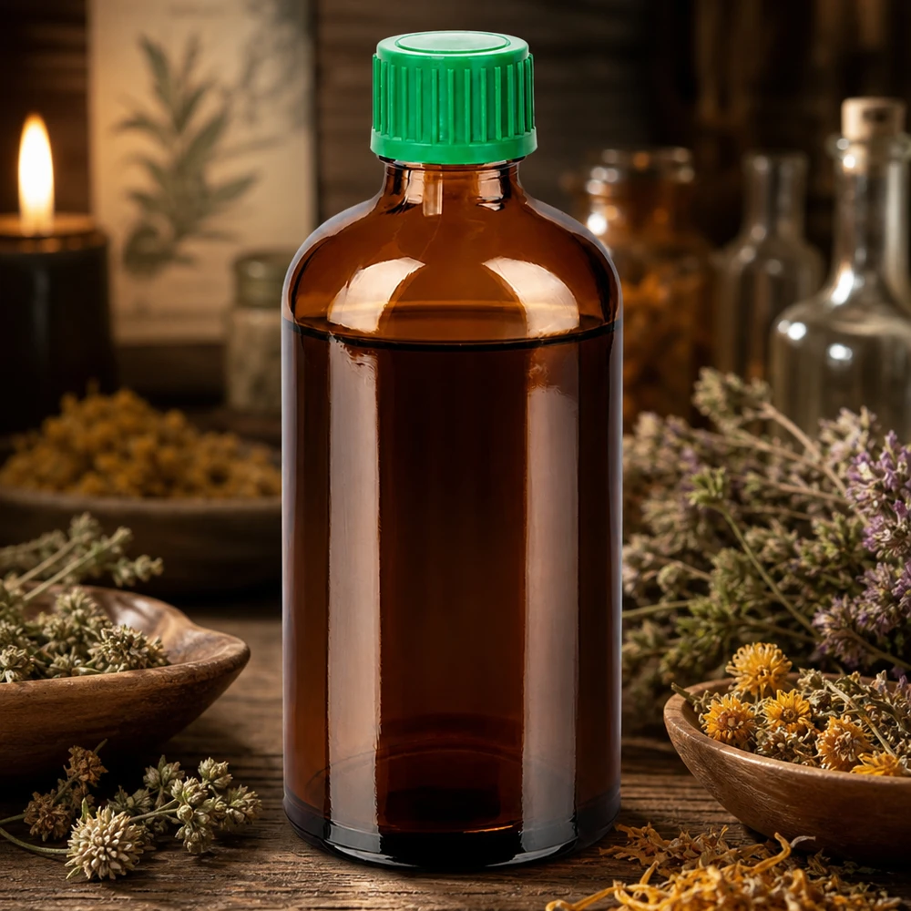 100ml Flasche 11mm Schraubverschluss grün Originalitätsverschluss BrownLine UT18/100 Wiederverschließbare 100ml Braunglasflasche mit grünem 11mm Deckel für Hausapotheke