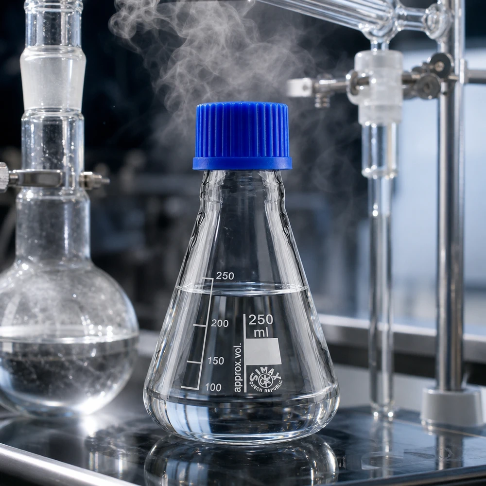 Erlenmeyer 250 ml col étroit, verre borosilicate avec filetage et bouchon Erlenmeyer 250ml avec fond large pour une stabilité lors d'expériences et de réactions