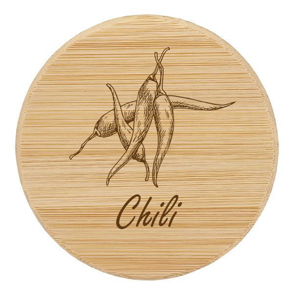 Holzdeckel "Chili" für WECK RR60
