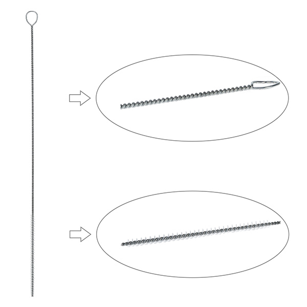 Spazzola per pipette a imbuto diametro 4 mm Spazzola per pipette a imbuto diametro 4 mm